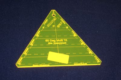 60 DEGREE MULTI SIZED TRIANGLE 2 3 4 5 6 INCH SIDE MEASUREMENT